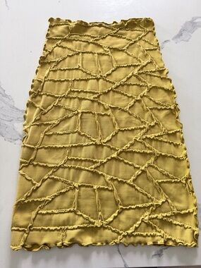 Haystack’s Textured Mustard Yellow Women’s Skirt